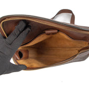 Shop 100% authentic second-hand Delvaux Brown Toile De Cuir Shoulder bag on Labellov.com