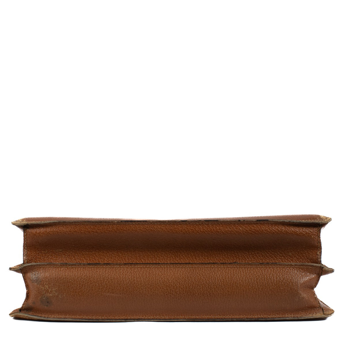 Gucci Brown Leather Bamboo Handle Briefcase