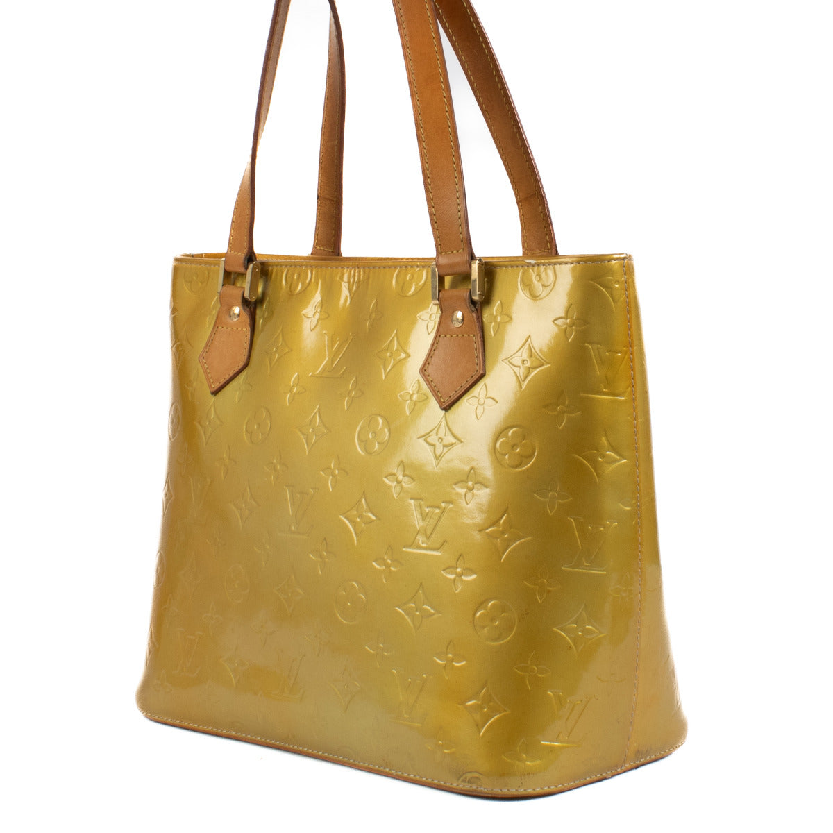 Sac à bandoulière Louis Vuitton Houston Monogram Vernis jaune