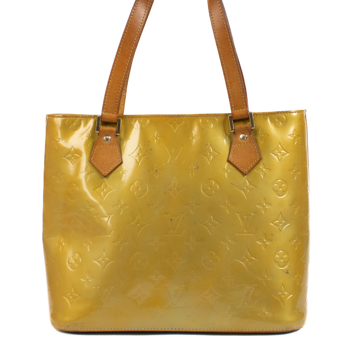 Sac à bandoulière Louis Vuitton Houston Monogram Vernis jaune