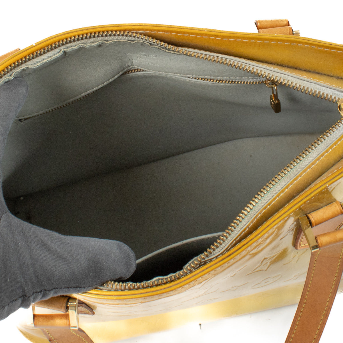 Sac à bandoulière Louis Vuitton Houston Monogram Vernis jaune