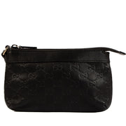 Shop safe online at Labellov this 100% authentic second hand Gucci Black Monogram Empreinte Clutch