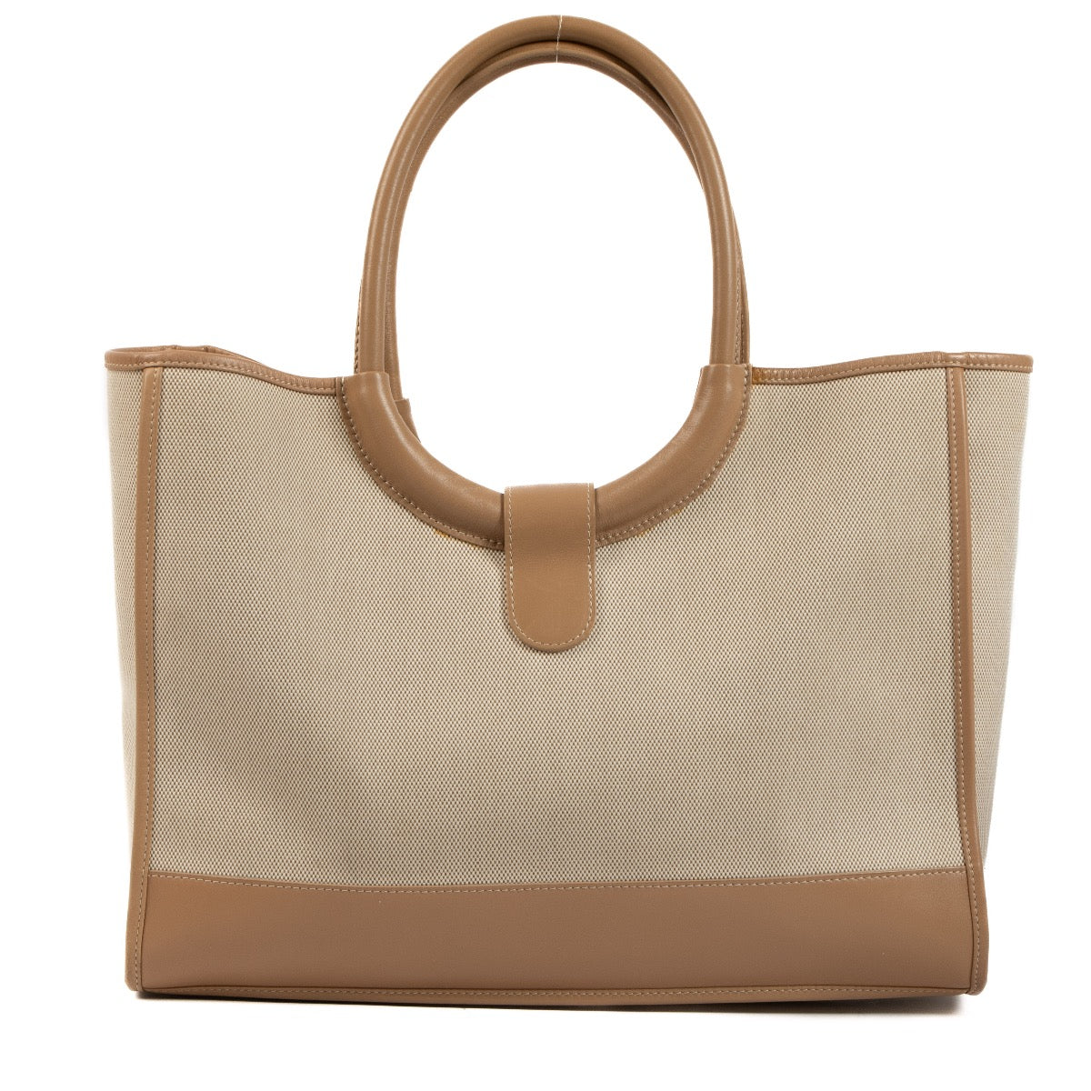 Buy real authentic Delvaux Beige Toile Mirage Top handle safe online at Labellov.com or in Brussels, Knokke and Antwerp