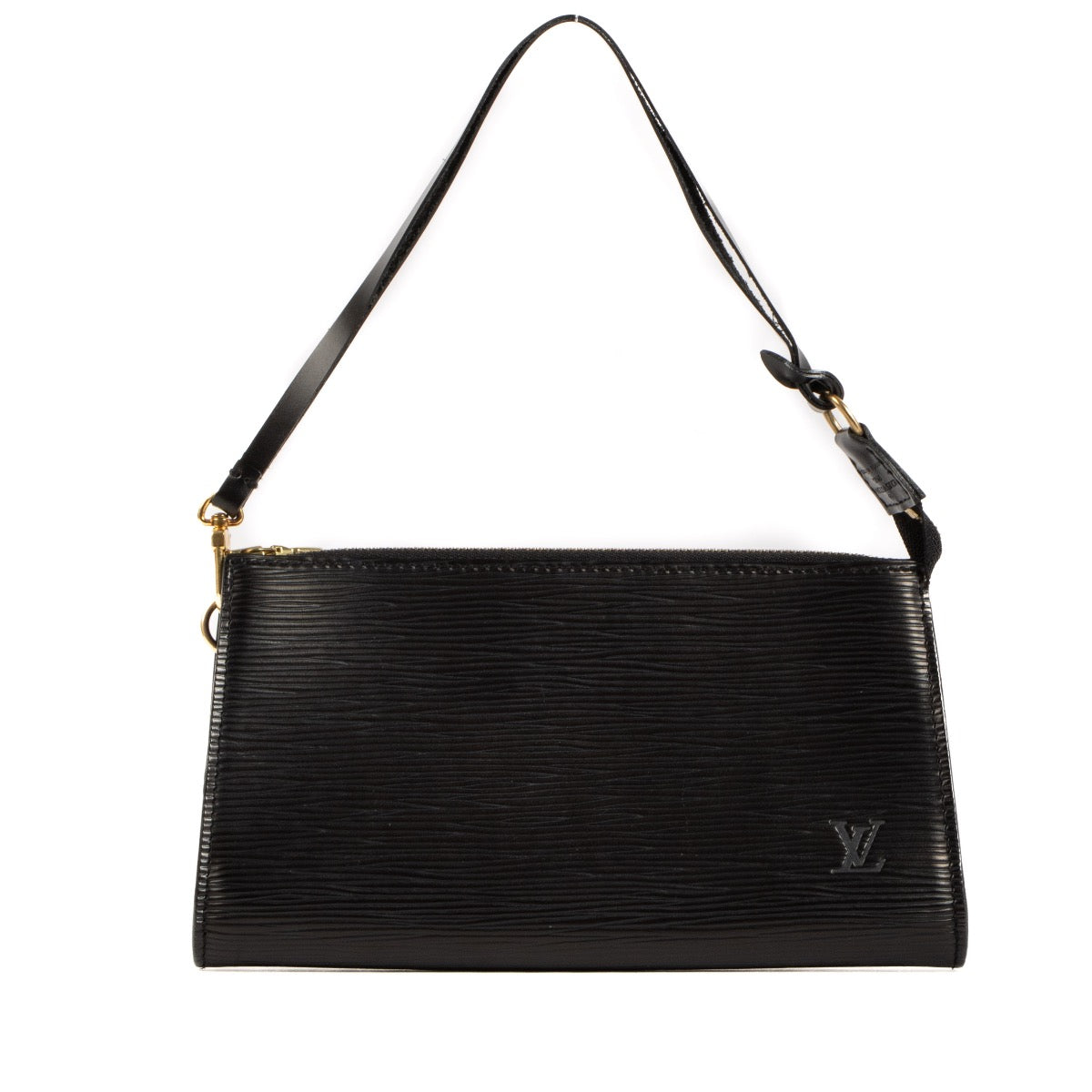 Buy real preloved vintage Louis Vuitton Black Epi Pochette Accessoires safe online at Labellov.com or in Brussels, Knokke and Antwerp