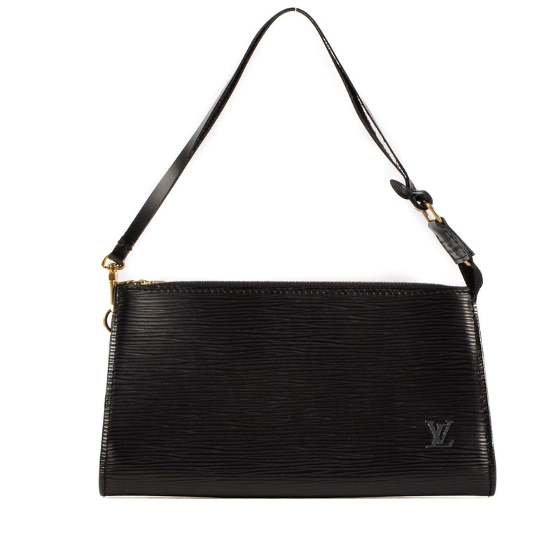 Buy real preloved vintage Louis Vuitton Black Epi Pochette Accessoires safe online at Labellov.com or in Brussels, Knokke and Antwerp
