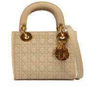 Shop 100% authentic second-hand Christian Dior Naturel Cannage Microfibre Mini Lady Dior on Labellov.com