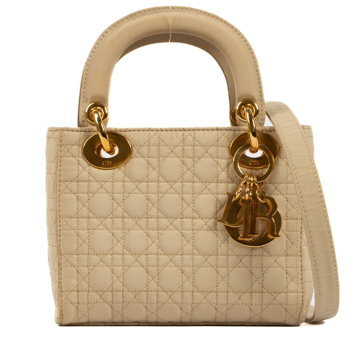 Shop 100% authentic second-hand Christian Dior Naturel Cannage Microfibre Mini Lady Dior on Labellov.com