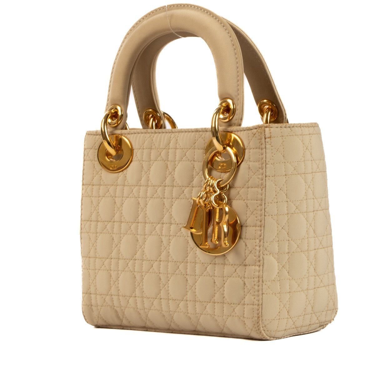 Shop 100% authentic second-hand Christian Dior Naturel Cannage Microfibre Mini Lady Dior on Labellov.com