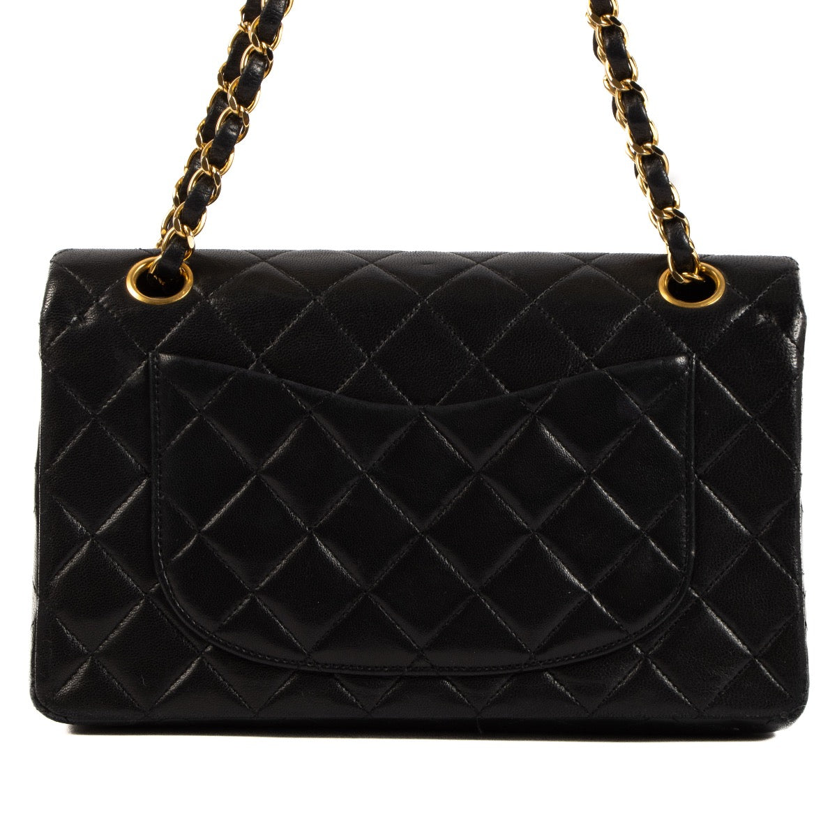 Shop safe online at Labellov in Antwerp, Brussels and Knokke this 100% authentic second hand Chanel Black Lambskin Small Classic Flap Bag