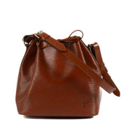 Shop safe online at Labellov in Antwerp, Brussels and Knokke this 100% authentic second hand Louis Vuitton Brown Epi Leather Noé Bag