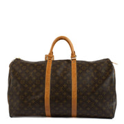 Shop safe online at Labellov in Antwerp, Brussels and Knokke this 100% authentic second hand Louis Vuitton Monogram Keepall 55 Travel Bag