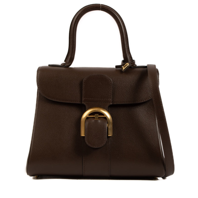 Shop 100% authentic second-hand Delvaux Brillant PM Jumping Brown Shoulder Bag on Labellov.com