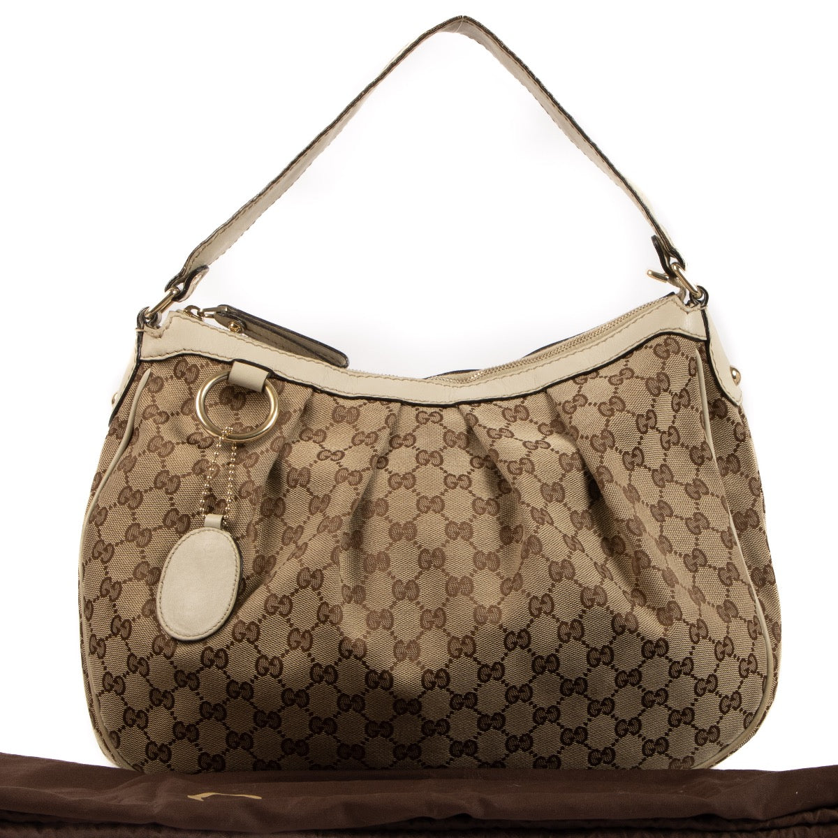 shop 100% authentic second hand Gucci Monogram Sukey Shoulder Bag on Labellov.com