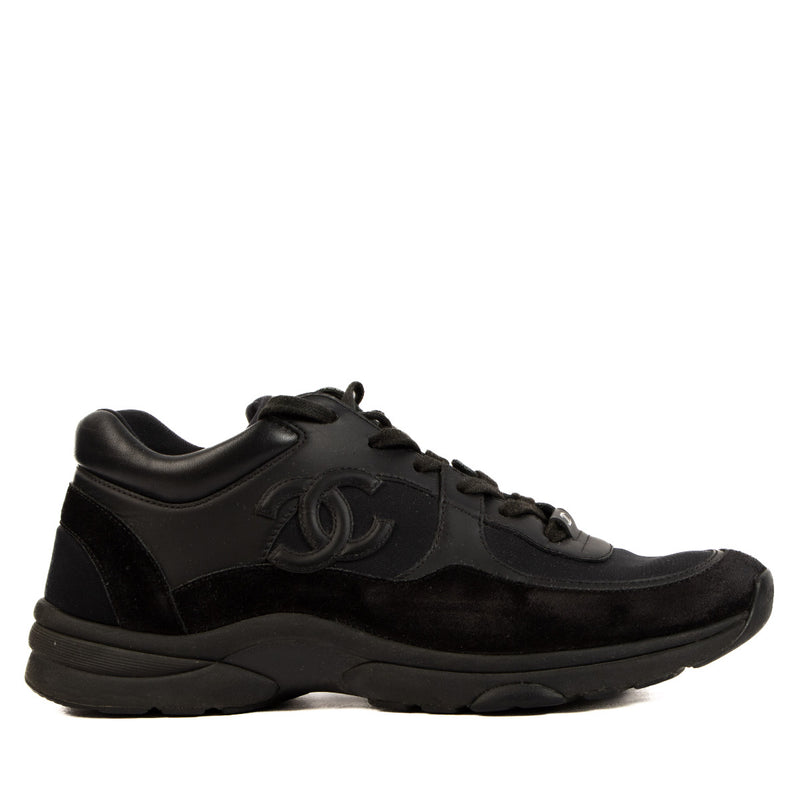 Chanel Black Suede Sneakers - size 41
