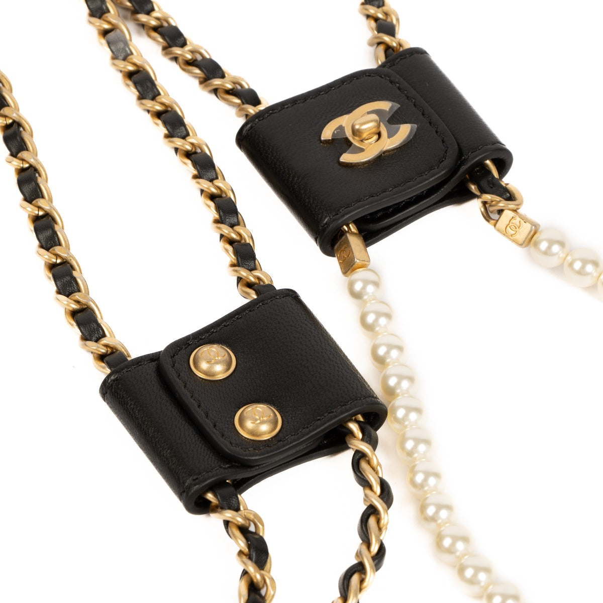 Chanel 19S Zwarte Medium Zijtassen