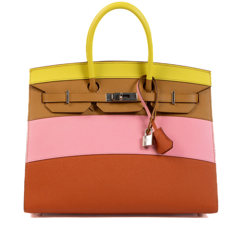 Hermès Birkin 35 Sellier Sunrise Rainbow Epsom