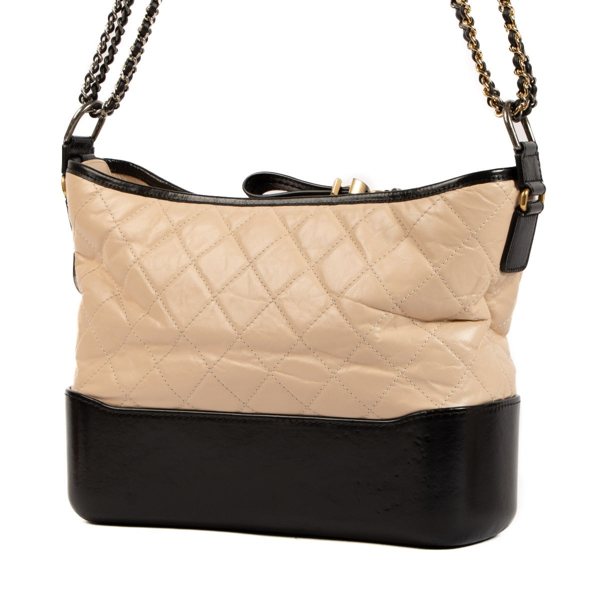 Sac Hobo Grand Modèle Gabrielle de Chanel Beige