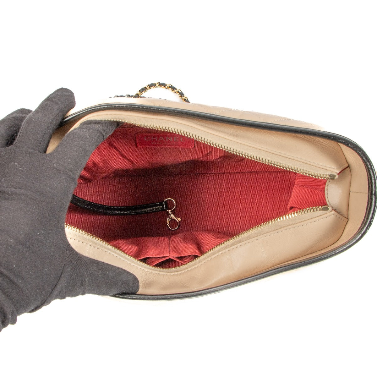 Sac Hobo Grand Modèle Gabrielle de Chanel Beige