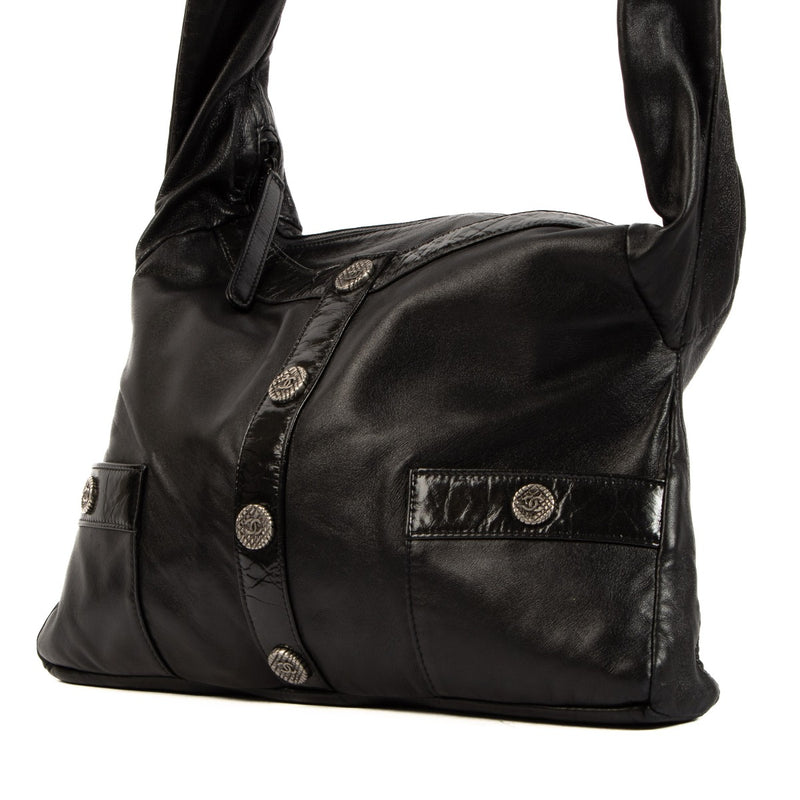 Shop 100% authentic second-hand Vintage Chanel Black Jacket Small Girl Bag on Labellov.com