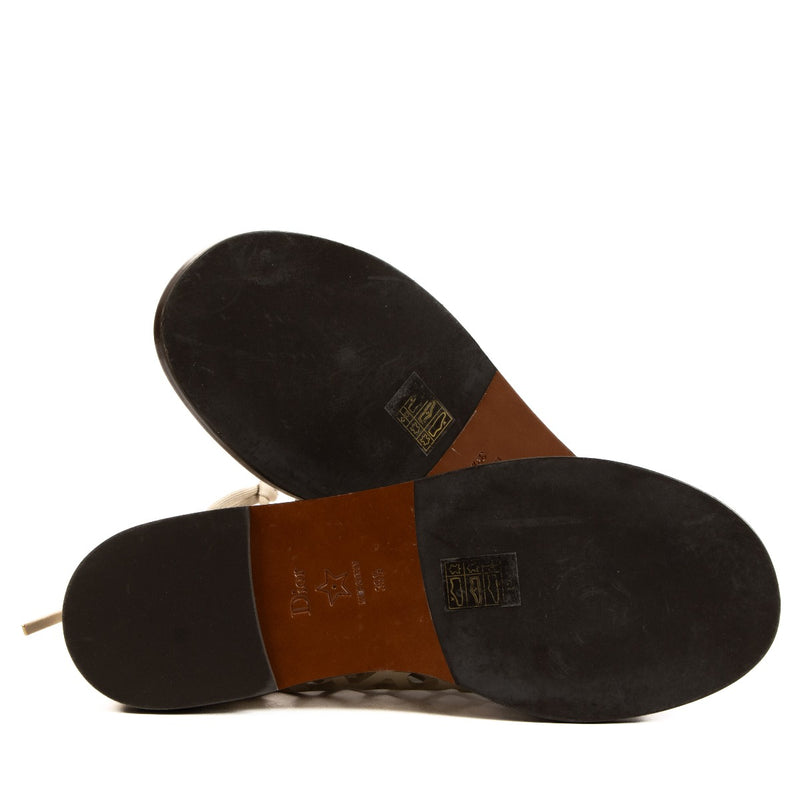 Christian Dior Beige D-trap Sandals - Size 39.5