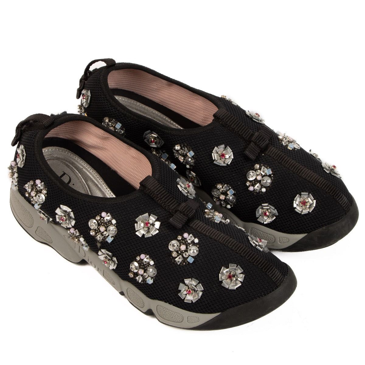 Christian Dior Black Fusion Floral Sneakers