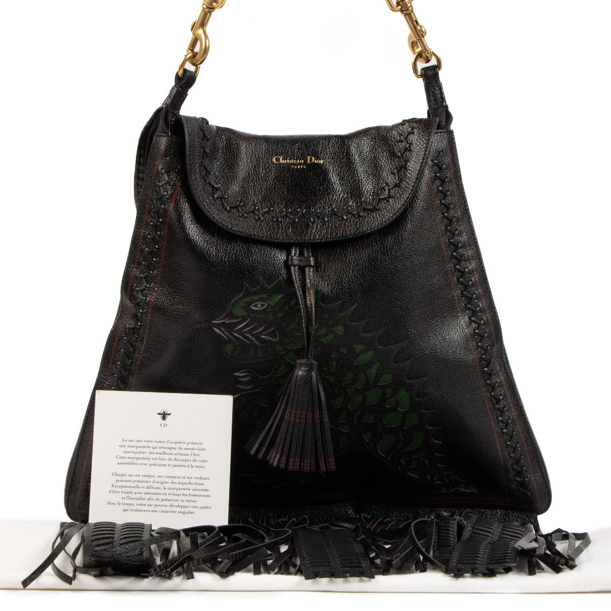 Shop 100% authentic second-hand Christian Dior Niki de Saint Phalle Black Fringe Bag on Labellov.com