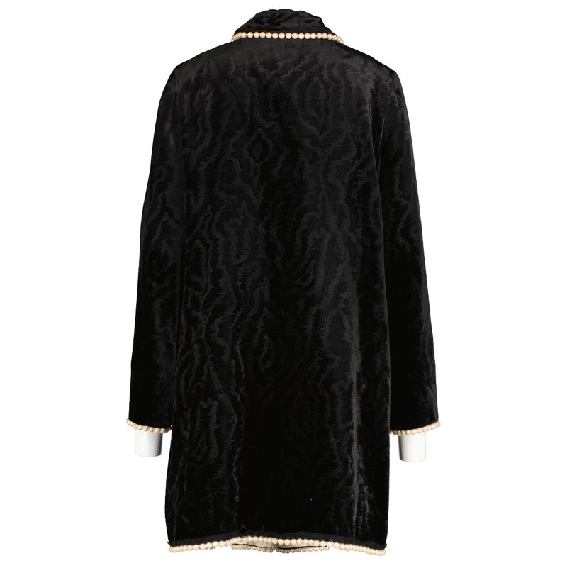 Shop 100% authentic second-hand Gucci Black Pearl and Crystal Velvet Jacket - Size 40 on Labellov.com