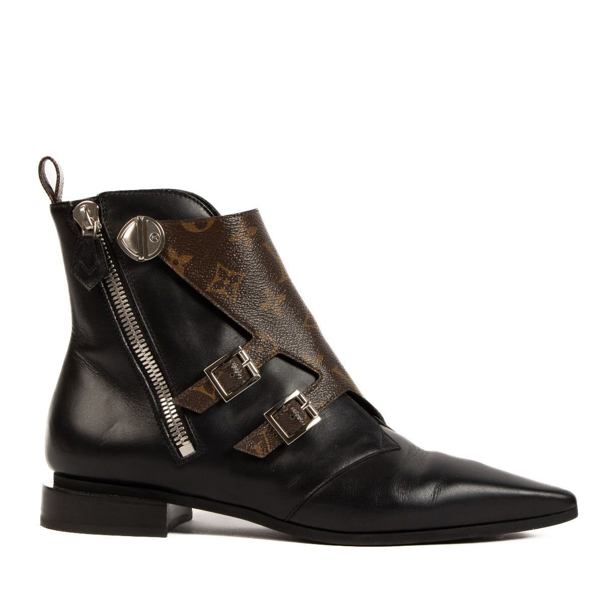 Louis Vuitton Black Jumble Flat Boots