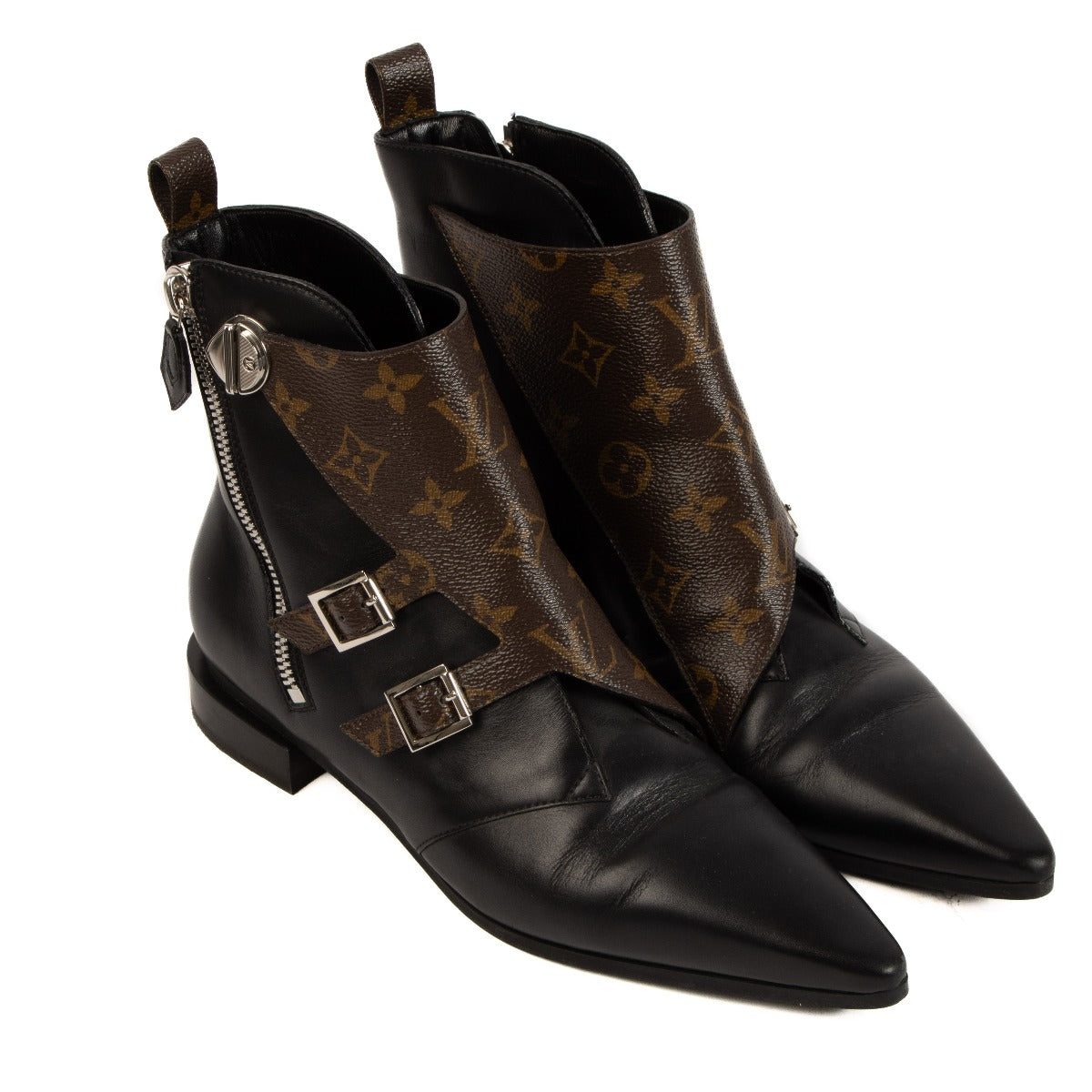 Shop 100% authentic second-hand Louis Vuitton Black Jumble Flat Boots