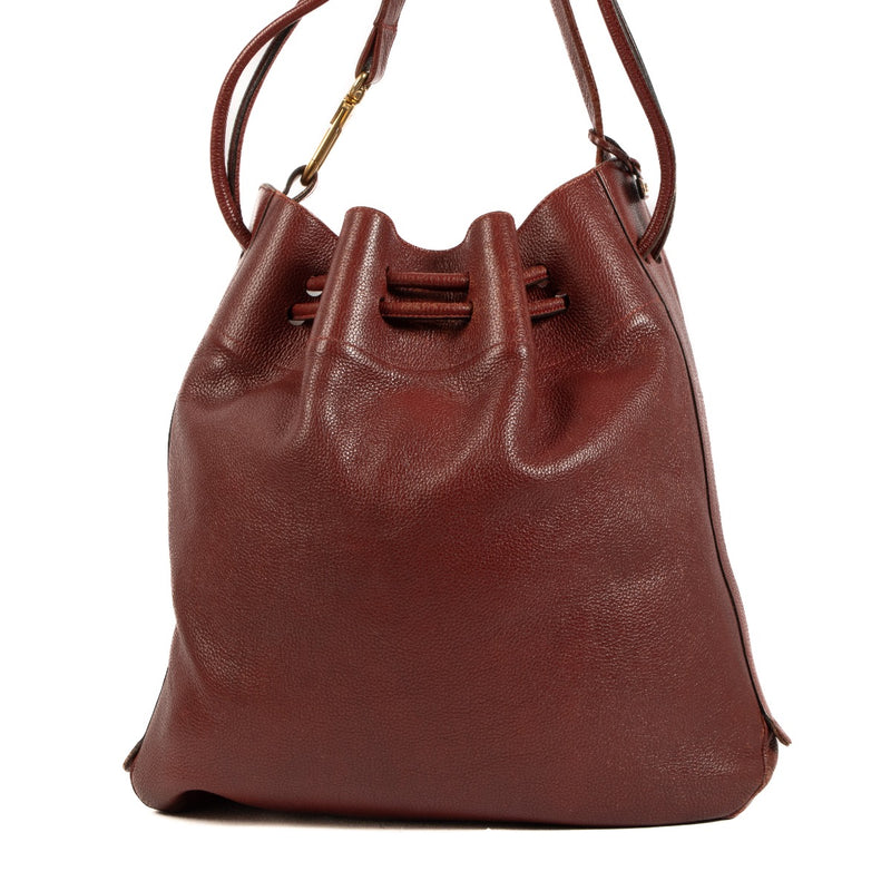 Shop 100% authentic second-hand Delvaux Burgundy Shoulder Bag on Labellov.com