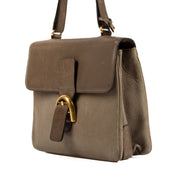 Delvaux Green Leather Aristocrate Shoulder Bag