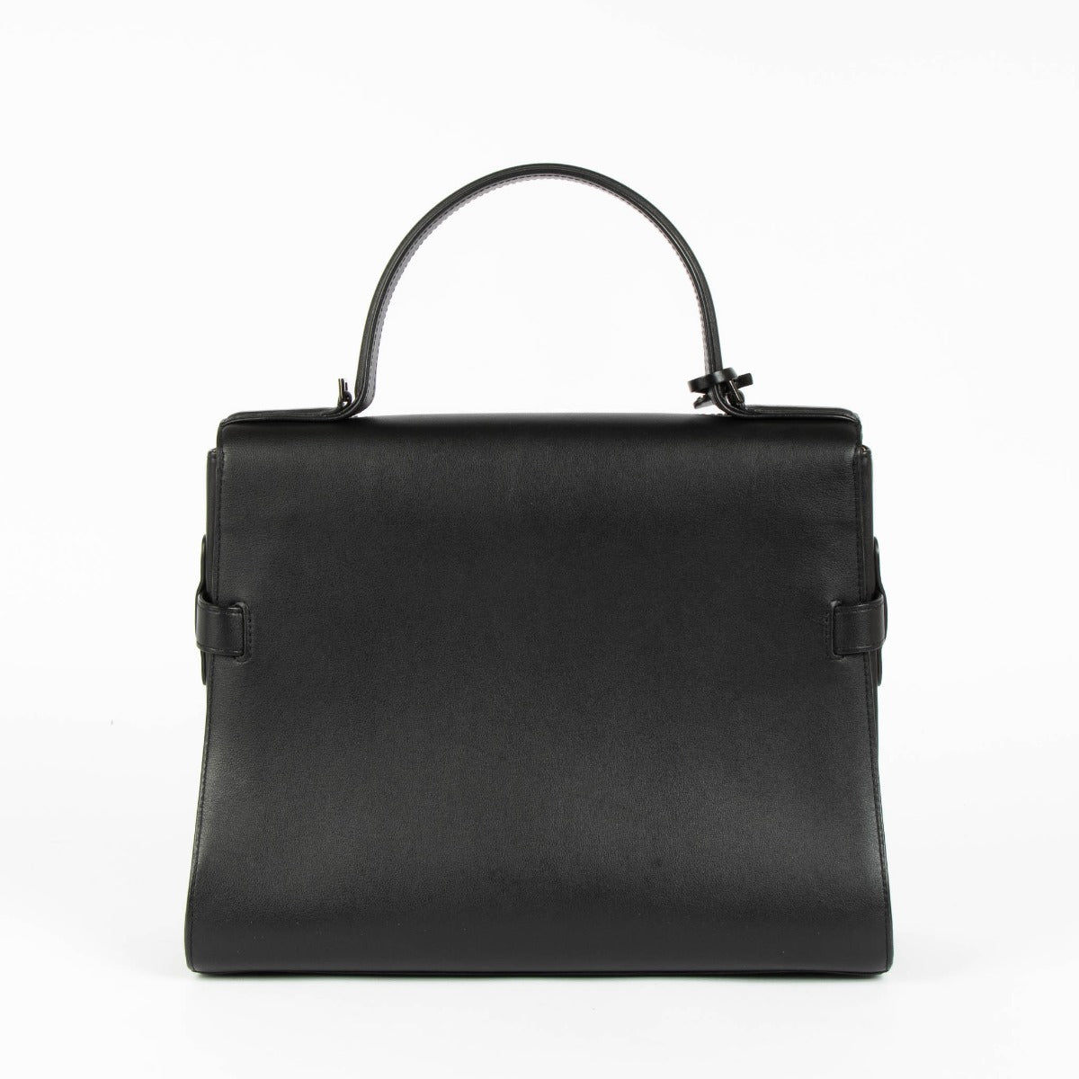 Delvaux Tempête GM Smock black lambskin calf leather handbag