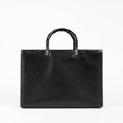 Shop this 100% authentic Gucci Black Bamboo Tote Top Handle Bag at Labellov.com
