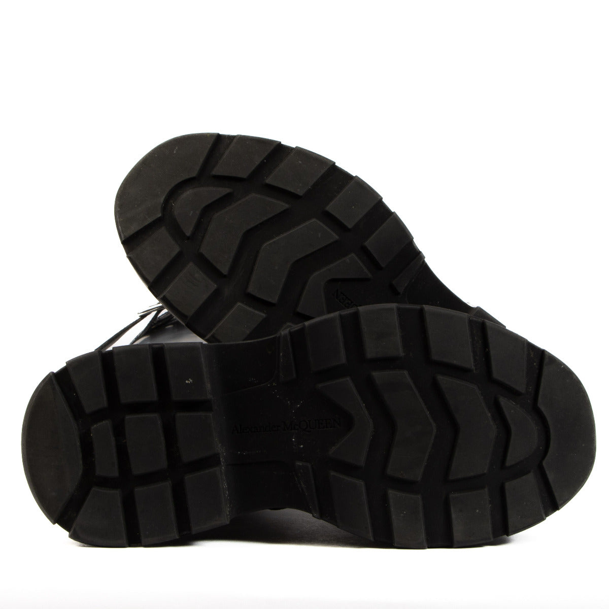 Alexander McQueen Black Lace-up High Boots - size 38