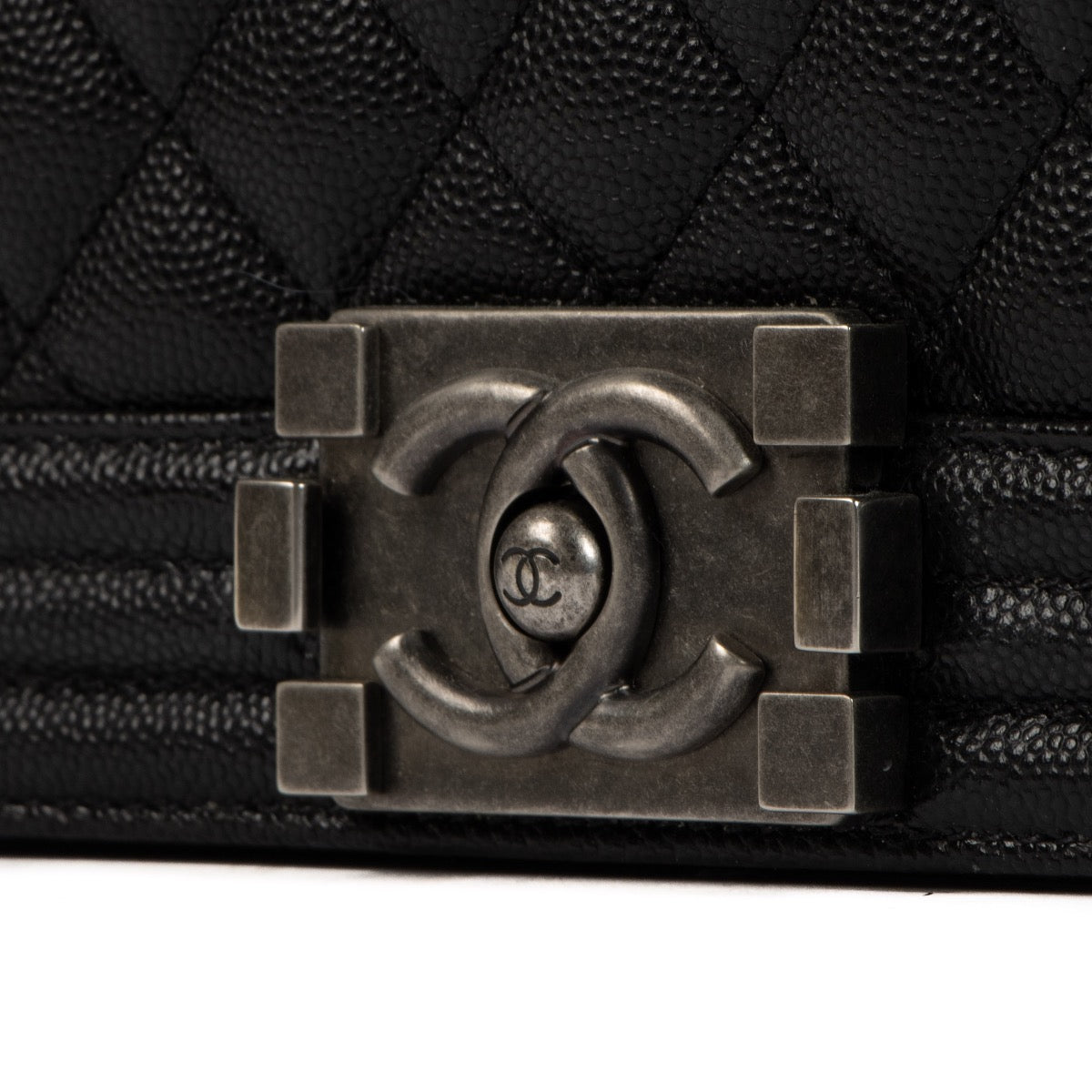 Shop 100% authentic second-hand Chanel Black Caviar Leather Large Boy Bag on Labellov.com