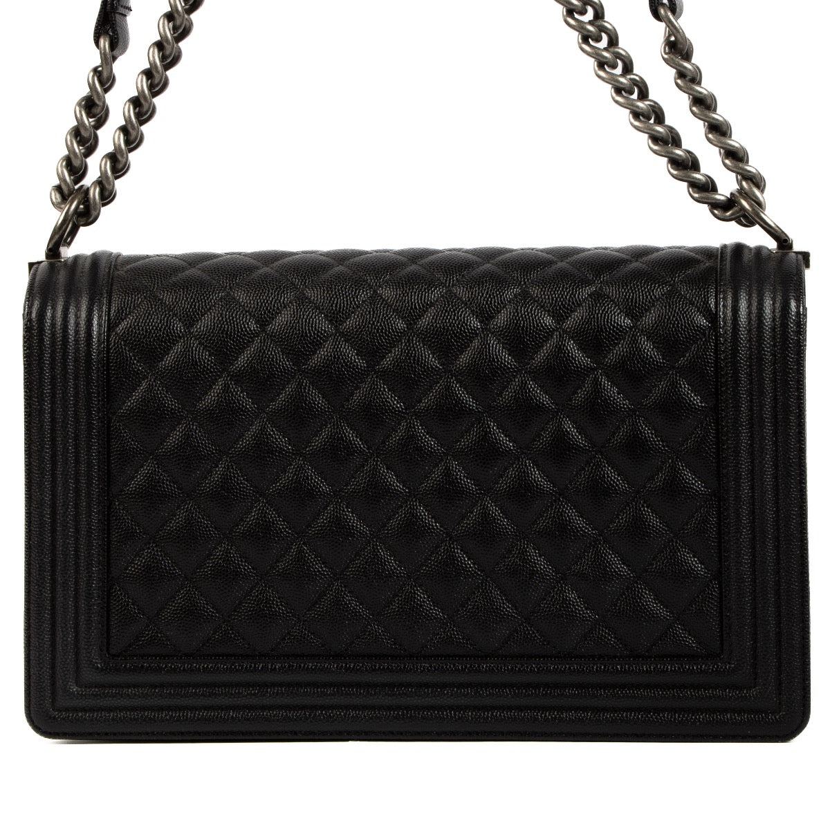 Shop 100% authentic second-hand Chanel Black Caviar Leather Large Boy Bag on Labellov.com