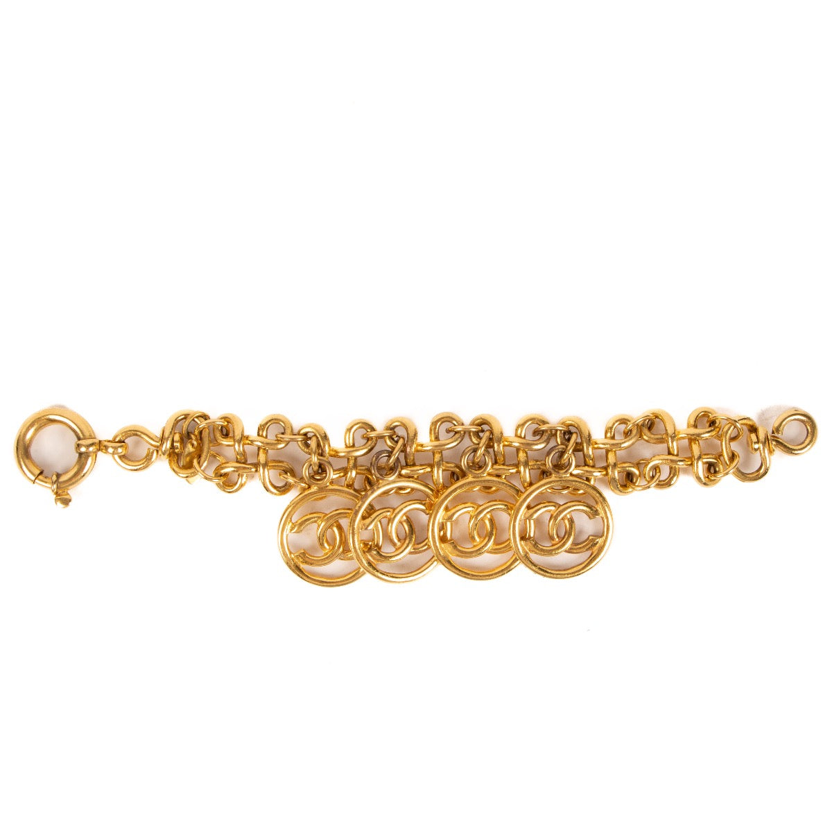 Shop 100% authentic second-hand Chanel 93P Gold CC Charm Bracelet on Labellov.com
