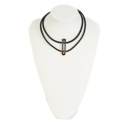 Shop safe online at Labellov in Antwerp, brussels and Knokke this 100% authentic second hand Delvaux Black D Necklace