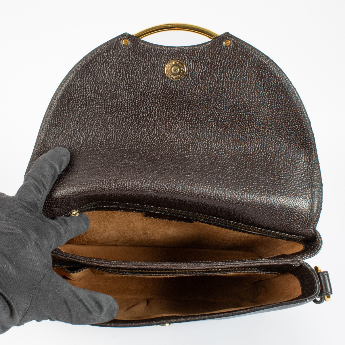 Delvaux Brown Eclair Crossbody Bag