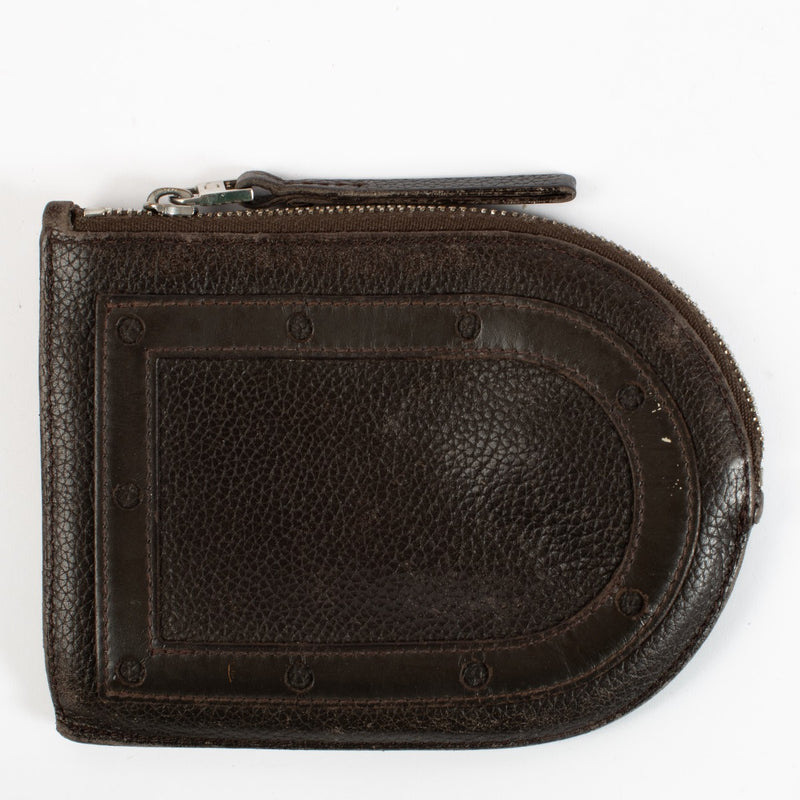 Delvaux Brown Astrid Card Holder Wallet