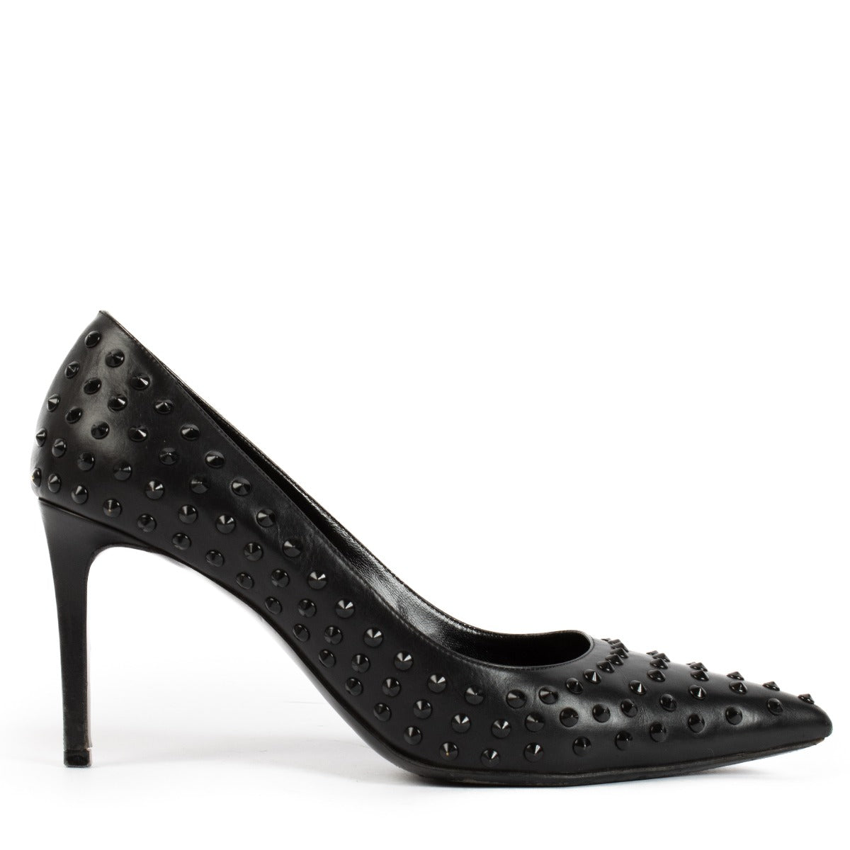Saint Laurent Black Paris Studded Pumps