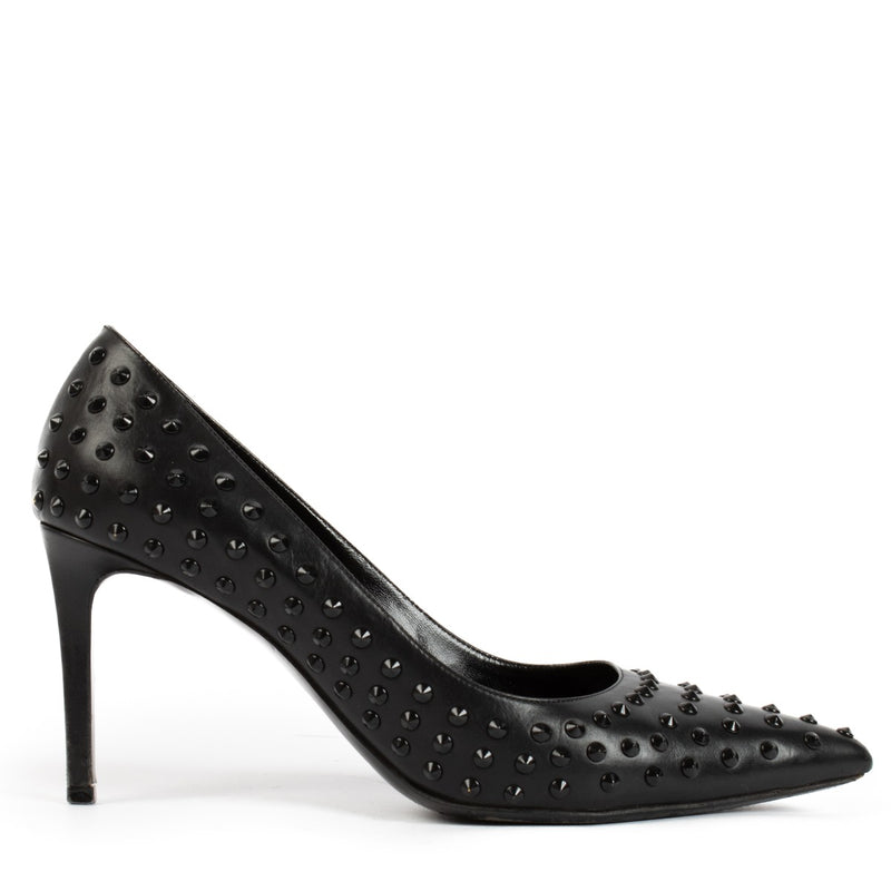 Saint Laurent Black Paris Studded Pumps