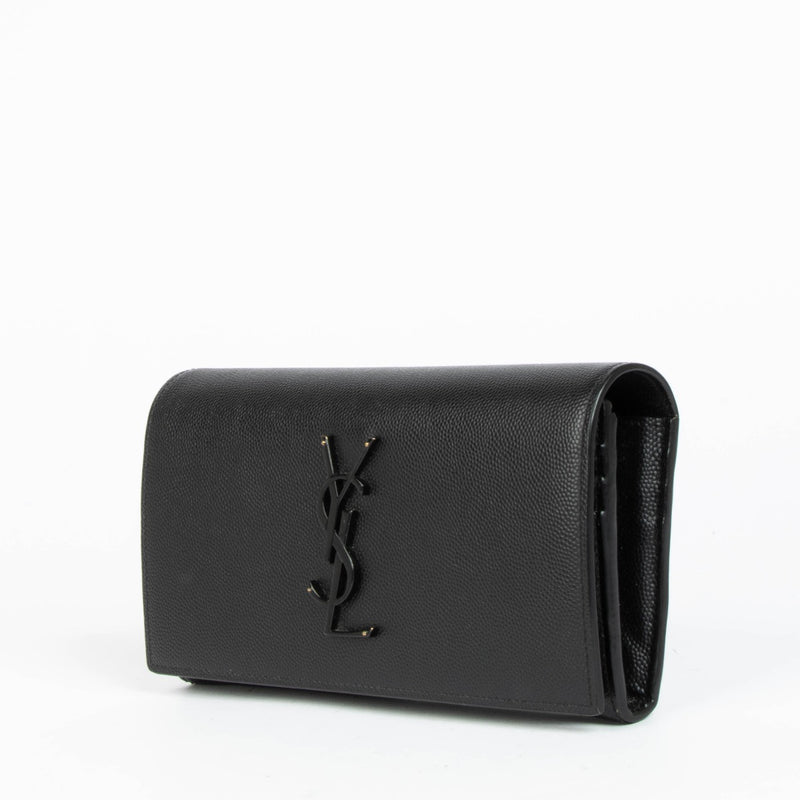 Authentic pre-loved Saint Laurent Black Leather Wallet on Labellov.com