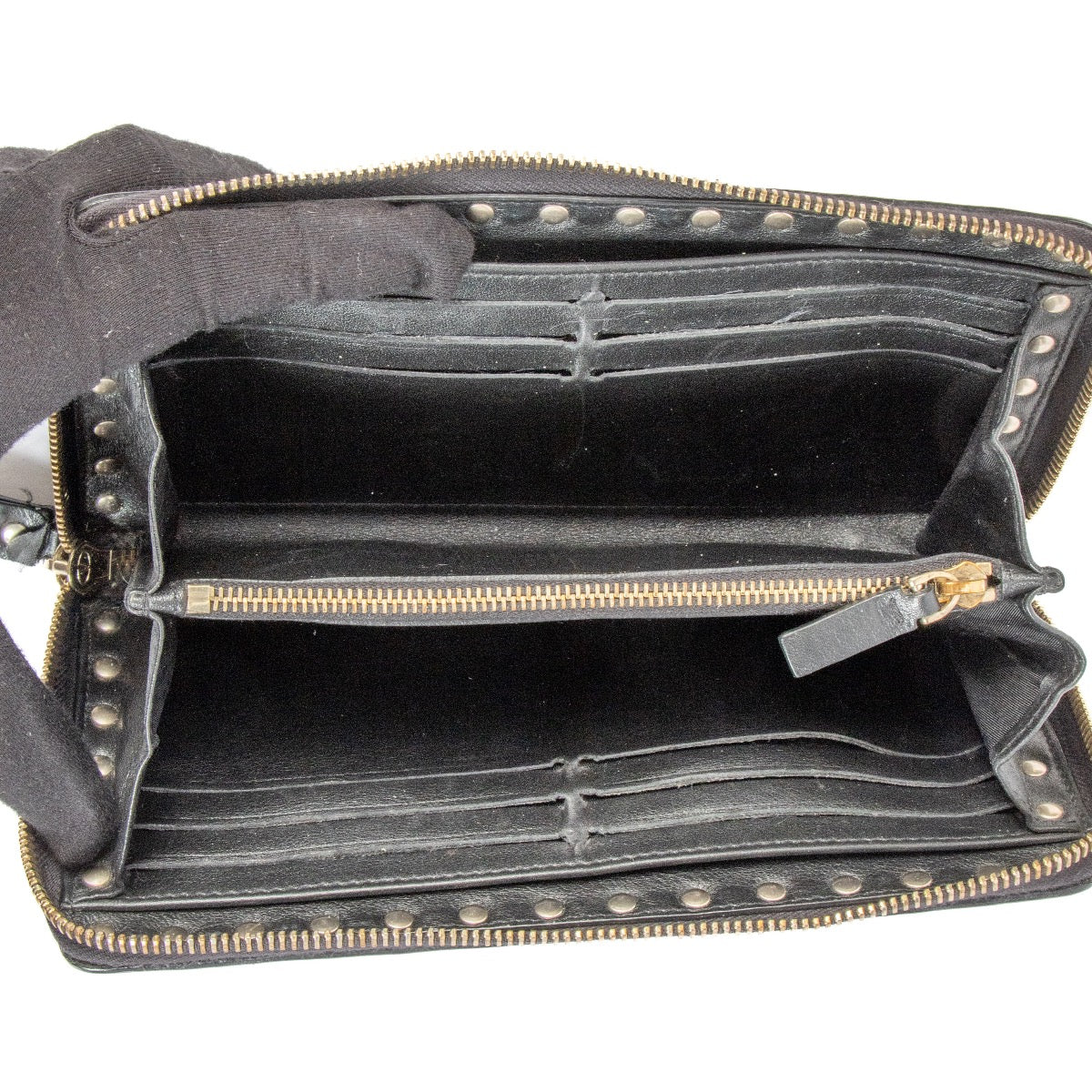 shop 100% authentic second hand Valentino Garavani Black Rockstud Wallet on Labellov.com