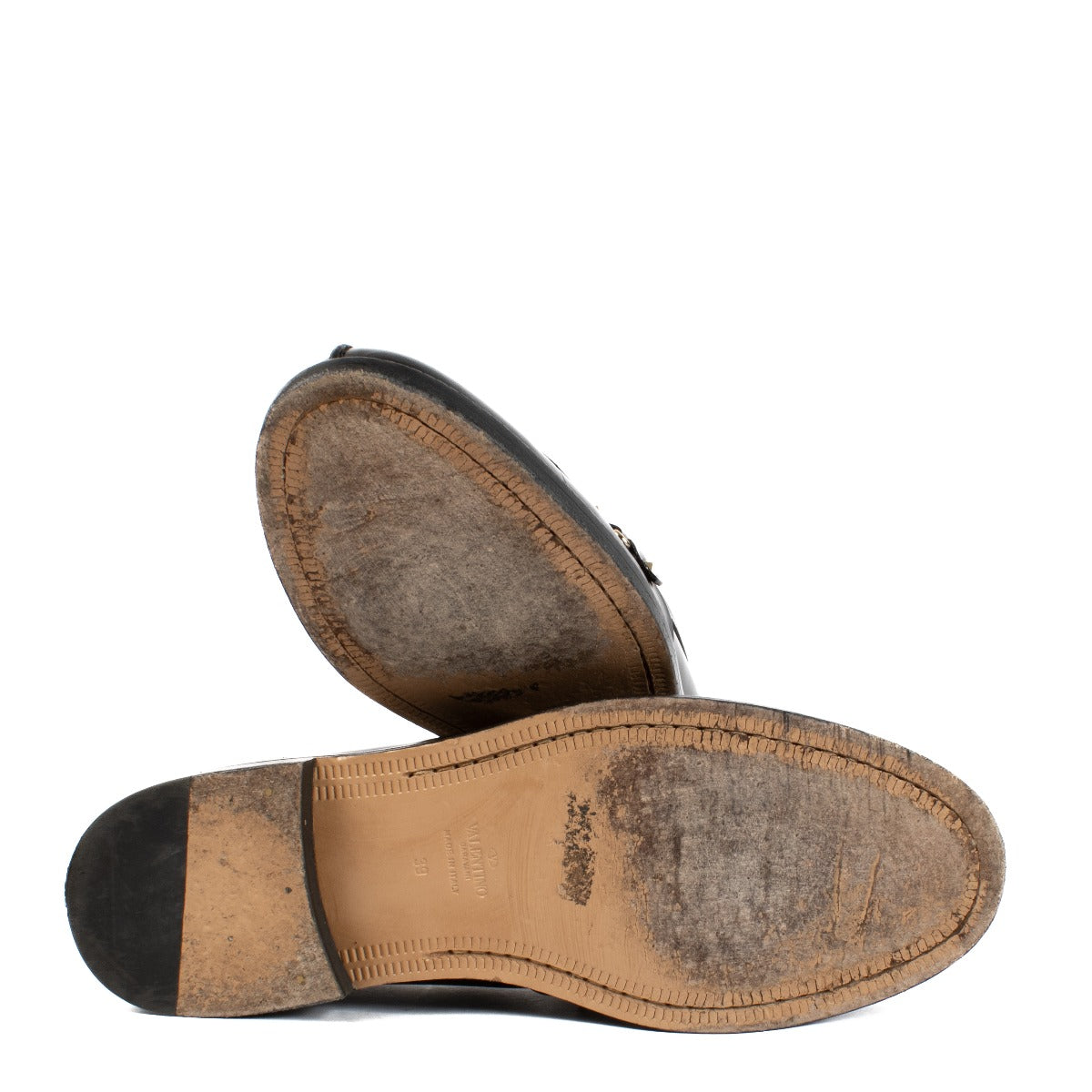 Mocassins Valentino Garavani Rockstud noirs - Taille 39
