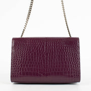 Authentic pre-loved Saint Laurent Purple Leather Kate Small Bag on Labellov.com