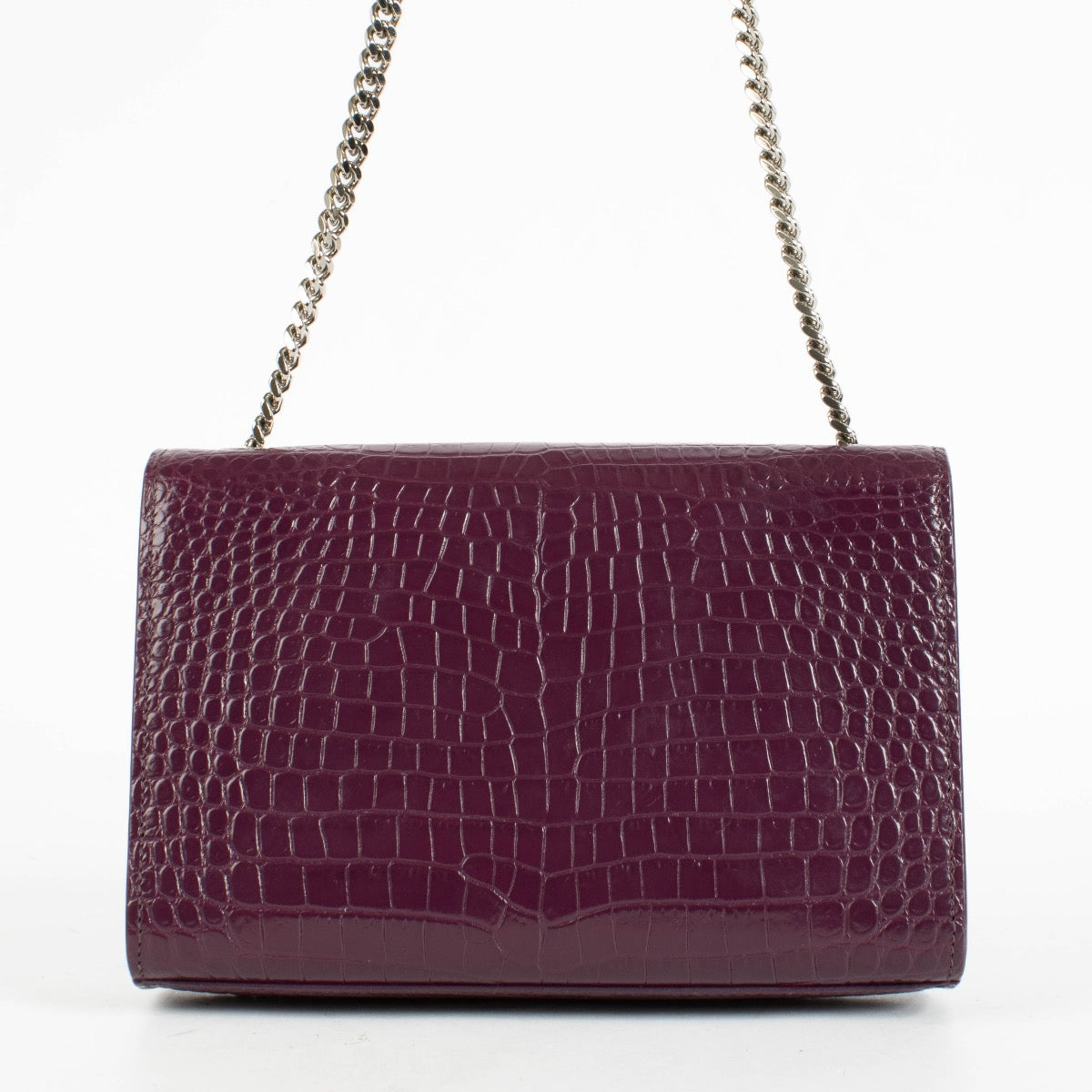 Authentic pre-loved Saint Laurent Purple Leather Kate Small Bag on Labellov.com