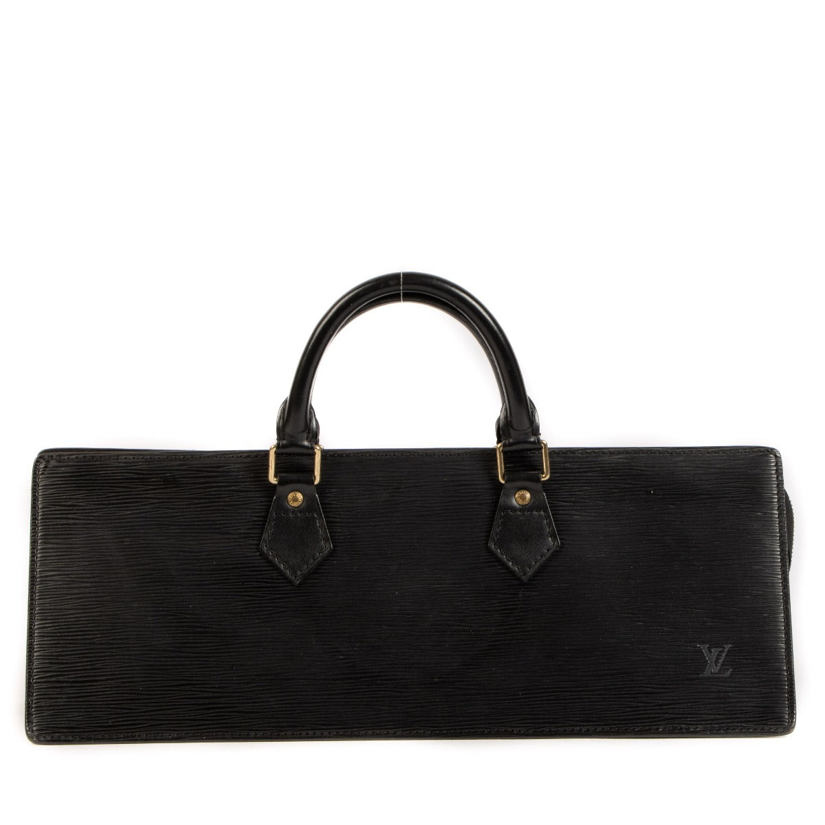 Louis Vuitton Black Epi Leather Sac Triangle Top Handle