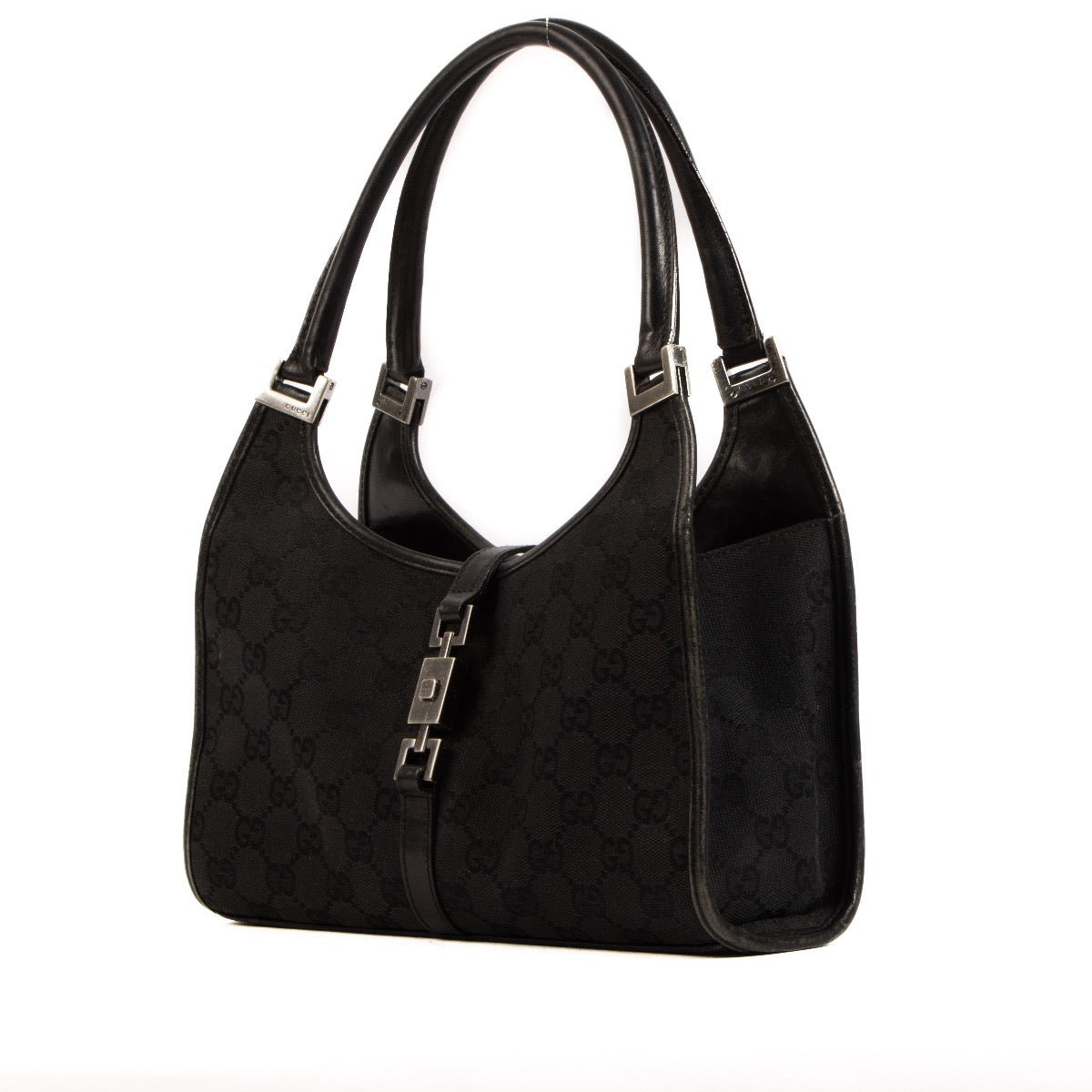 Shop 100% authentic second-hand Gucci Black Jackie GG Shoulder Bag on Labellov.com