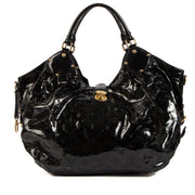 Shop 100% authentic second-hand The Louis Vuitton Black Mahina Surya XL Hobo Bag on Labellov.com